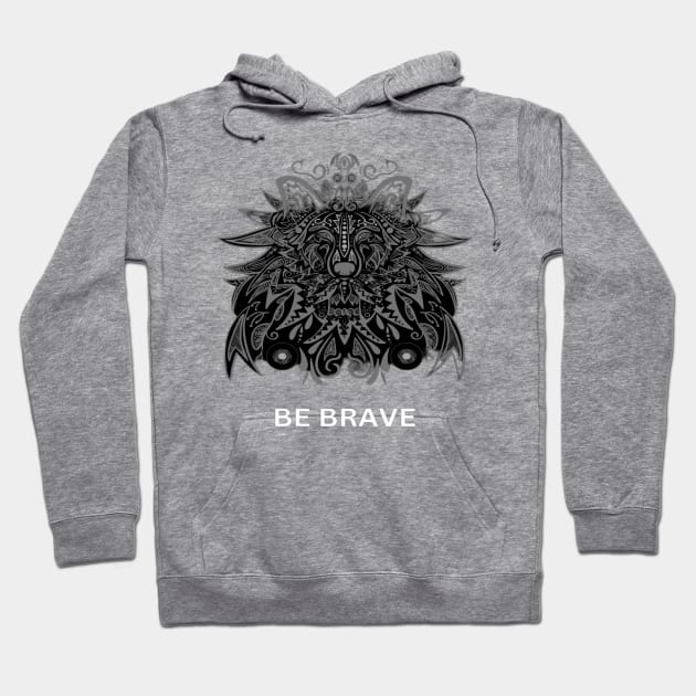 Be Brave - Bharat Parv Hoodie by Bharat Parv